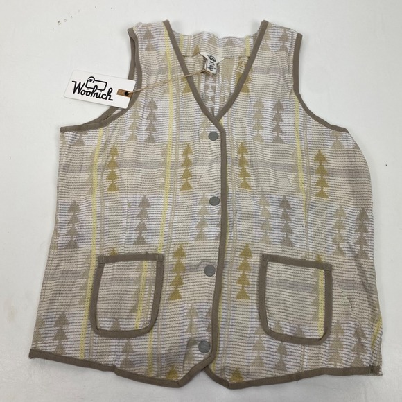 Woolrich Jackets & Blazers - Woolrich Eco Rich Jaquard Vest Womens Size S Organic Cotton